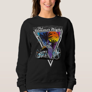 Sudadera Noches de verano de los 80, un moto retro de cosec