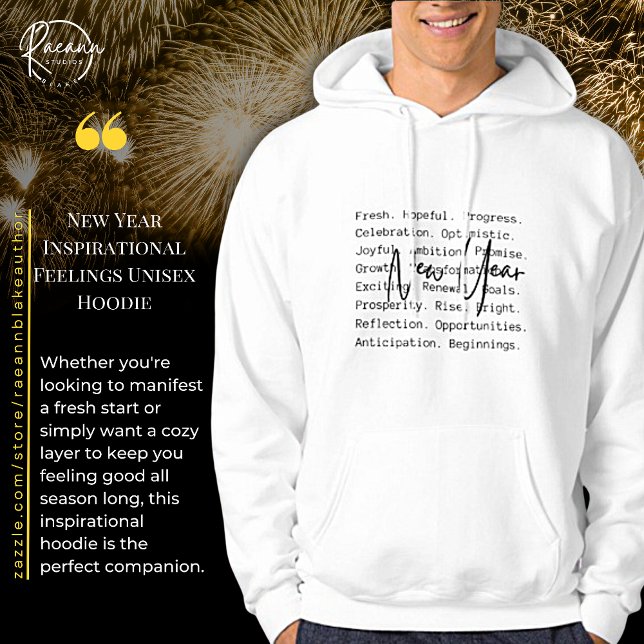 Sudadera Nochevieja Sentimientos Inspiradores Unisex Hoodie (Subido por el creador)