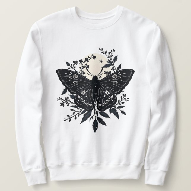 Sudadera Nocturnal Blooms (Anverso del diseño)