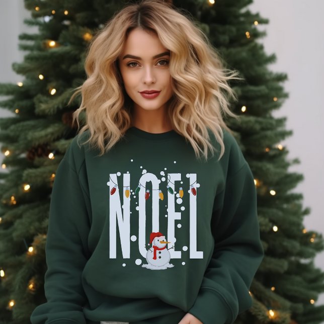 Sudadera Noel Navidades de citas Tipografía Blanca Snowman (Subido por el creador)