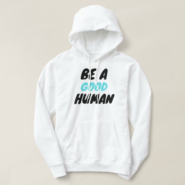 Sudadera nómada ser un buen humano (Diseño del anverso)