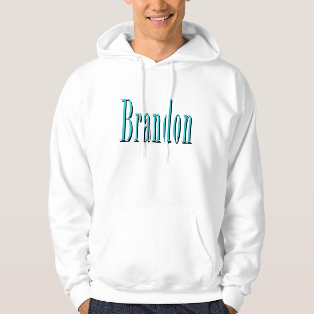 Sudadera Nombre Aqua Blue Brandon, (Anverso)