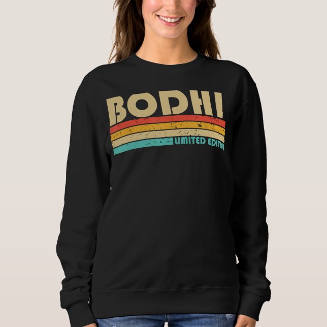 Sudadera Nombre BODHI Personalizado Funny Retro Vintage Nac (Anverso)