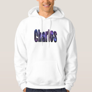 Sudadera Nombre Charles Hecho De Nubes De Nebulosa,