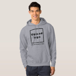 Sudadera Nombre comercial y logotipo en Gray Hoodie