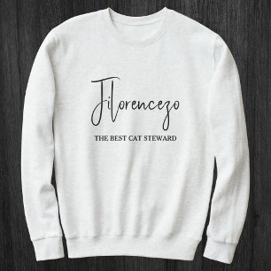 Sudadera Nombre de amante de mascota personalizado Estilo C
