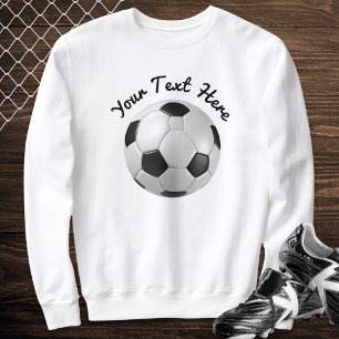 Sudadera Nombre de equipo de fútbol soccer escritura simple