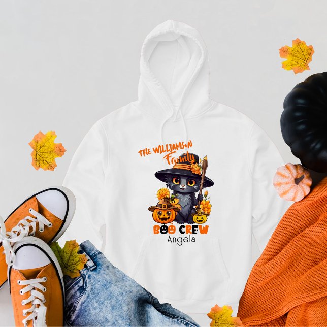 Sudadera Nombre de familia coincidente Calabaza de gatos Ha (Subido por el creador)