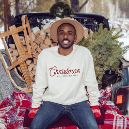 Sudadera Nombre de familia de Navidades de guiones Minimali