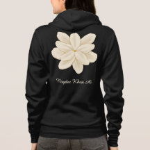 Nombre de flor blanca de jazmín delante y detrás
