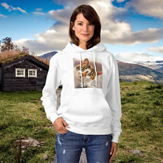 Sudadera Nombre de gato y archivo fotográfico personalizado