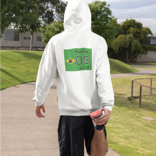 Sudadera Nombre de la bandera de la Selección Brasil equipa