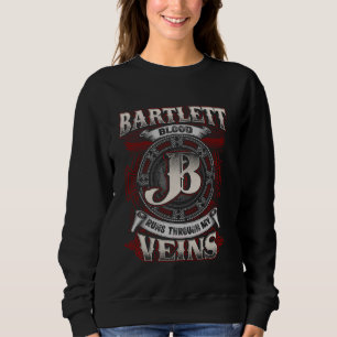 Sudadera Nombre de la familia Bartlett, corre por mis venas