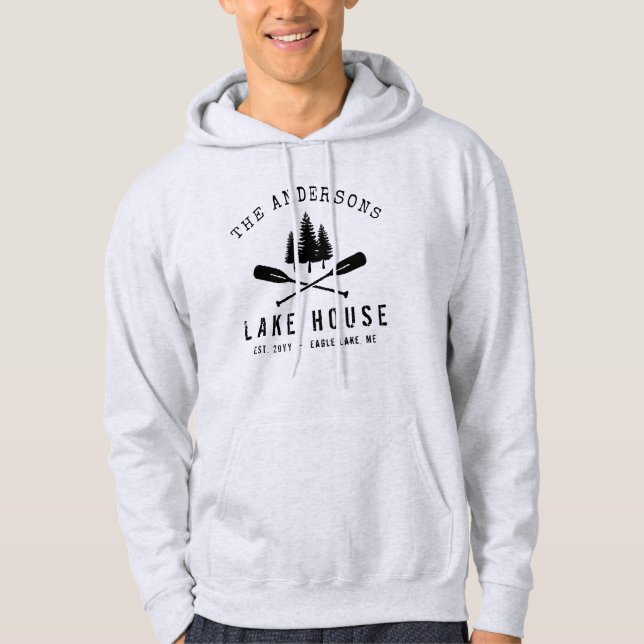 Sudadera Nombre de la familia de los árboles del barco de l (Anverso)