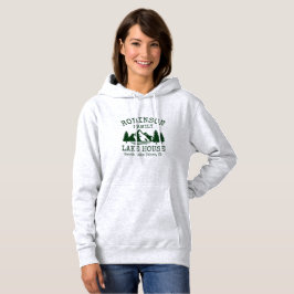 Sudadera Nombre de la familia Lake House Forest Green Silho