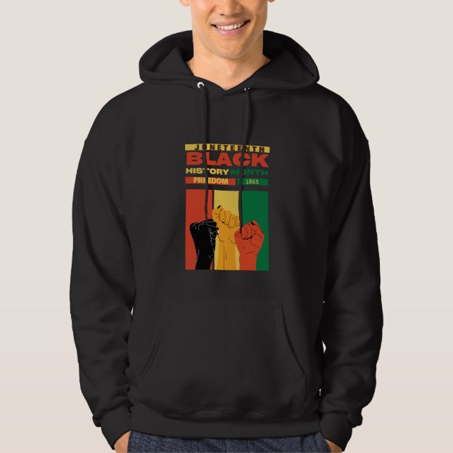 Sudadera nombre de la historia de la libertad negra en áfri (Anverso)