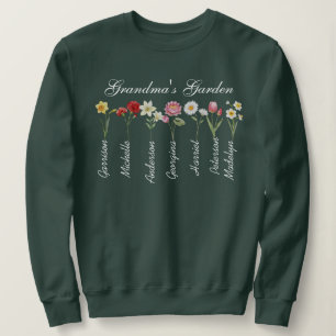 Sudadera Nombre de los nietos Personalizados de la abuela q