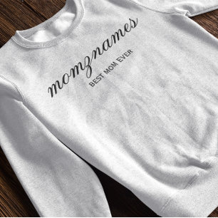 Sudadera Nombre de mejor caligrafía de mamá de todos los ti