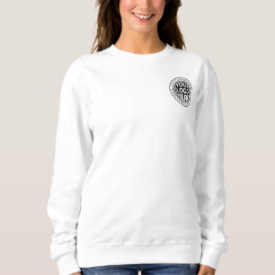 Sudadera Nombre de Negocio Mínimo y Logotipo de Marca Perso