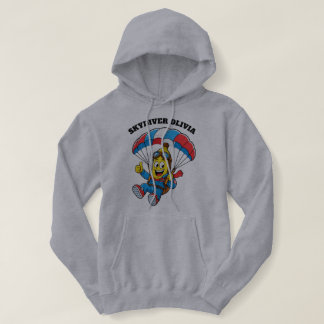 Sudadera Nombre de paracaidista personalizado Banana divert