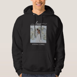 Sudadera Nombre de Pareja Personalizado y Foto Romántica Ne