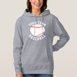 Sudadera Nombre del equipo de béisbol personalizado o Depor