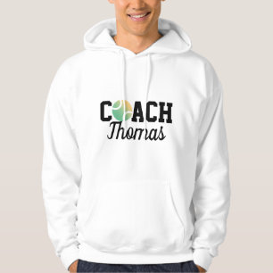 Sudadera Nombre del instructor del entrenador verde y amari