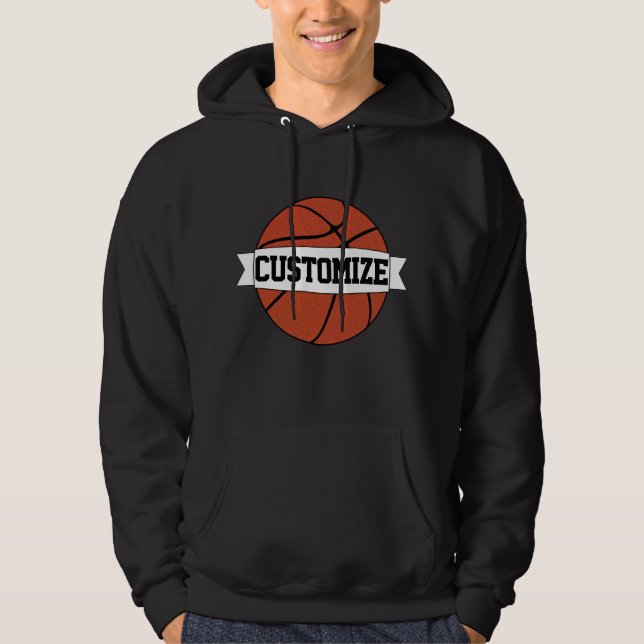 Sudadera Nombre del jugador del equipo de baloncesto y Pers (Anverso)