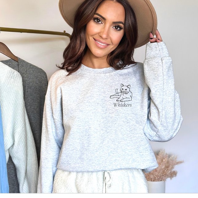 Sudadera Nombre del mascota Arte del gato (Subido por el creador)