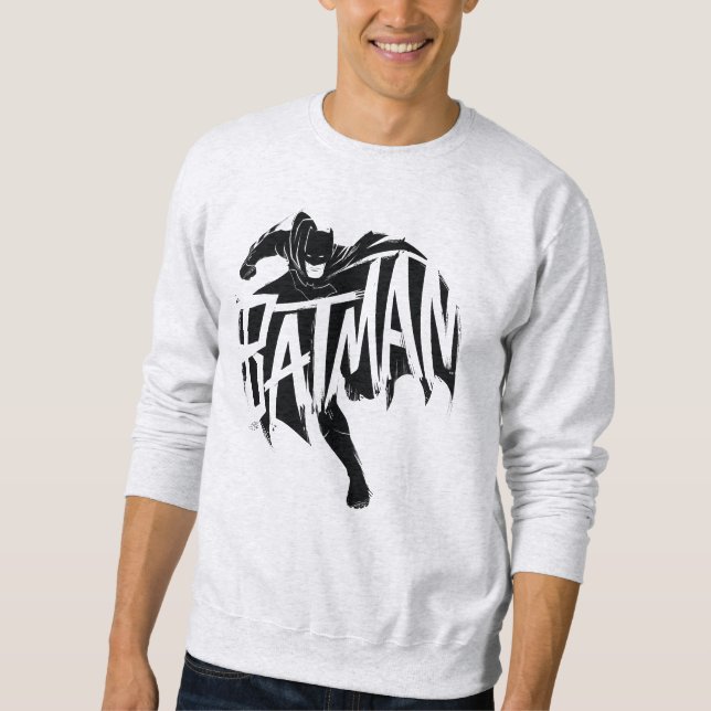 Sudadera Nombre del pincel de tinta de Batman (Anverso)