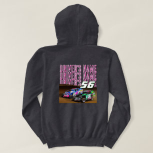 Sudadera Nombre Número de Coche de Carreras Personalizado