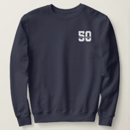 Sudadera Nombre personalizado 50 cumpleaños moderno
