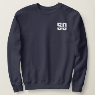 Sudadera Nombre personalizado 50 cumpleaños moderno