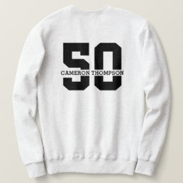 Sudadera Nombre personalizado 50 cumpleaños moderno