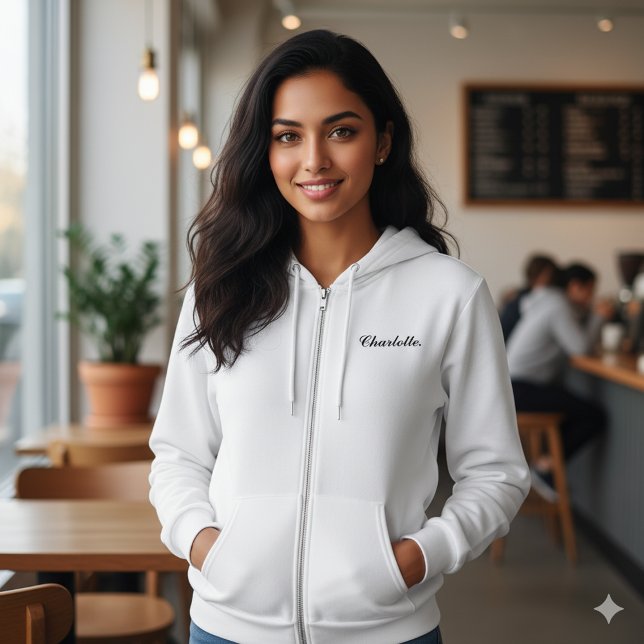 Sudadera Nombre personalizado Bella Canvas Zip Hoodie para  (Subido por el creador)
