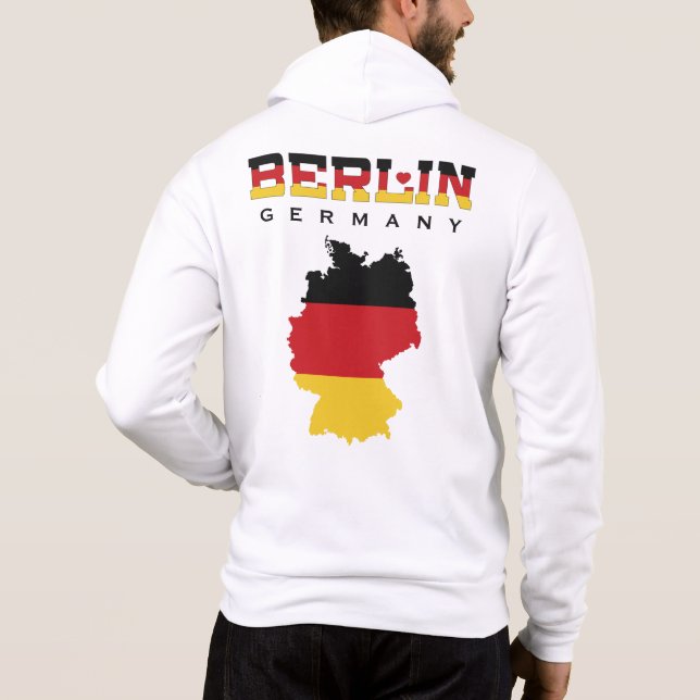 Sudadera Nombre personalizado Berlín Alemania (Reverso)