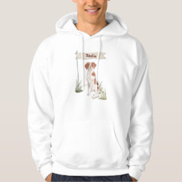 Sudadera Nombre personalizado Brittany perro mascota