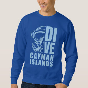 Sudadera Nombre personalizado Buceo en las Islas Caimán