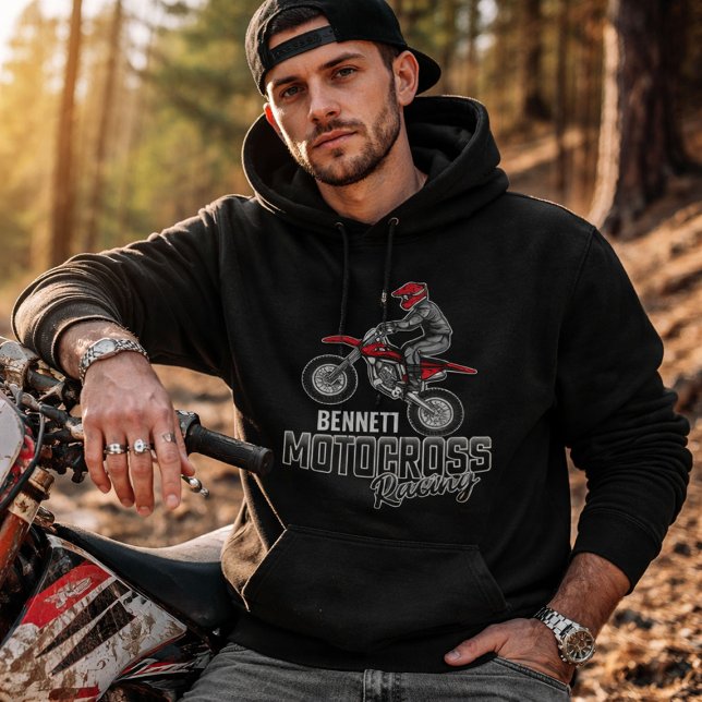 Sudadera NOMBRE personalizado Carreras Motocross de ciclism (Subido por el creador)