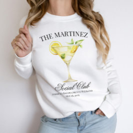 Sudadera Nombre personalizado Club Social Lemon Cocktail Bo