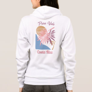 Sudadera Nombre personalizado Costa Rica Motto Pura Vida