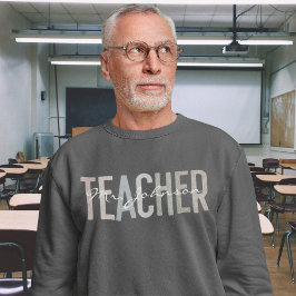 Sudadera Nombre personalizado de apreciación del profesor r