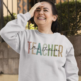 Sudadera Nombre personalizado de apreciación del profesor r