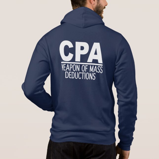 Sudadera nombre personalizado de CPA (Reverso)