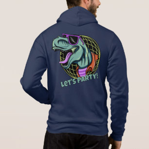 Sudadera Nombre personalizado de Hipster T-Rex