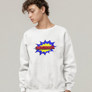 Sudadera Nombre personalizado de libro de historietas para