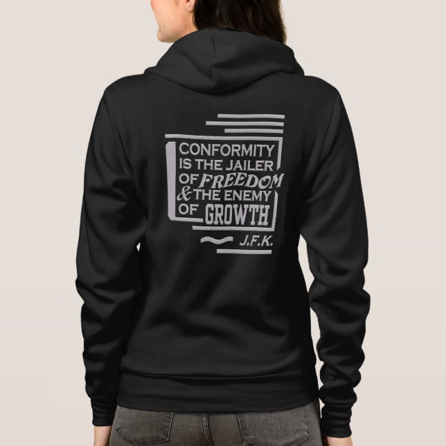 Sudadera Nombre personalizado de oferta de conformidad de J (Reverso)