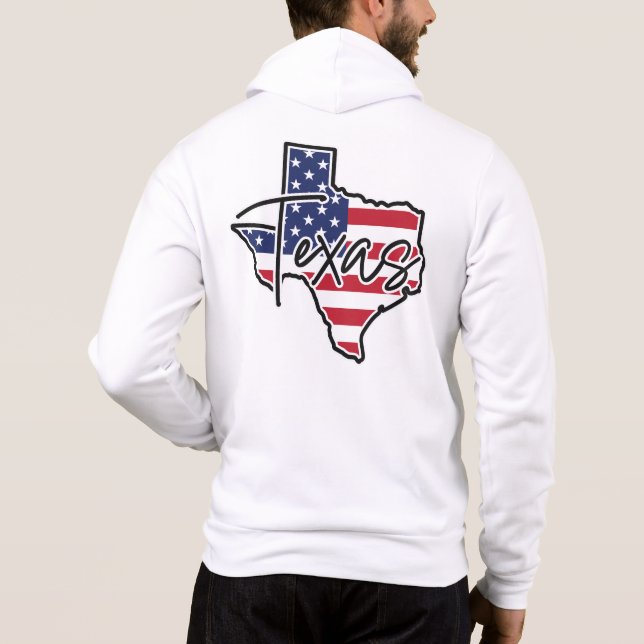 Sudadera Nombre personalizado de Texas (Reverso)
