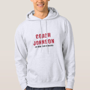 Sudadera Nombre Personalizado Del Entrenador De Baloncesto 