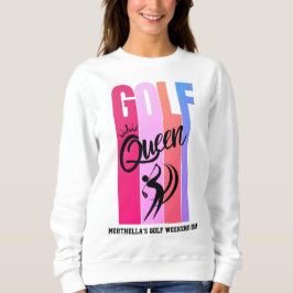 Sudadera Nombre personalizado del GOLF QUEEN de las mujeres